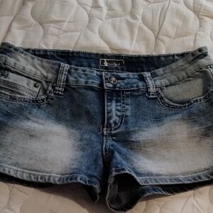 Soundgirl Blue Jean Shorts for Women